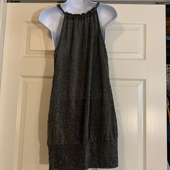 FANG, medium, tunic, sleeveless, rayon and metallic, beautiful floral design - Picture 6 of 11